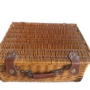 Brown Wicker Handbag